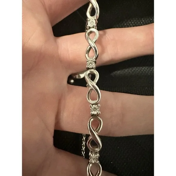 Infinity 925‎ Sterling Silver Adjustable Bolo Bracelet Kay Jewelers - Picture 5 of 5